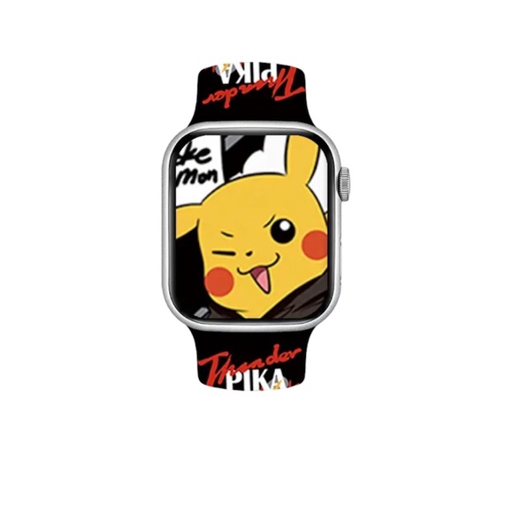 Pokemon Pikachu Apple Watch Band 38/ 40/ 41/ 42  mm Series SE 9 7 6 5 4 3 Strap - Picture 4 of 4